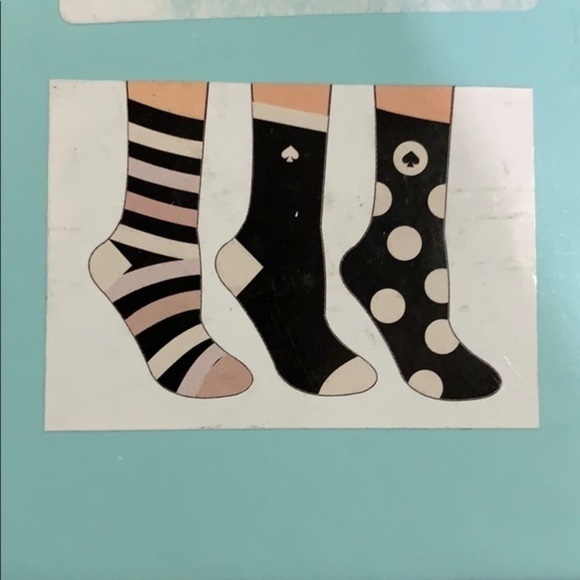 NWT KATE SPADE SOCKS (Set of 3) - Picture 3 of 3